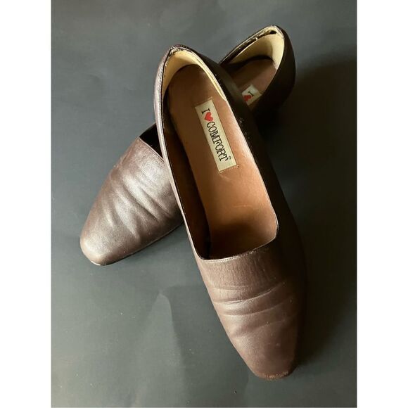 I ❤️ Comfort Leather Pumps 9.5W - Picture 1 of 9